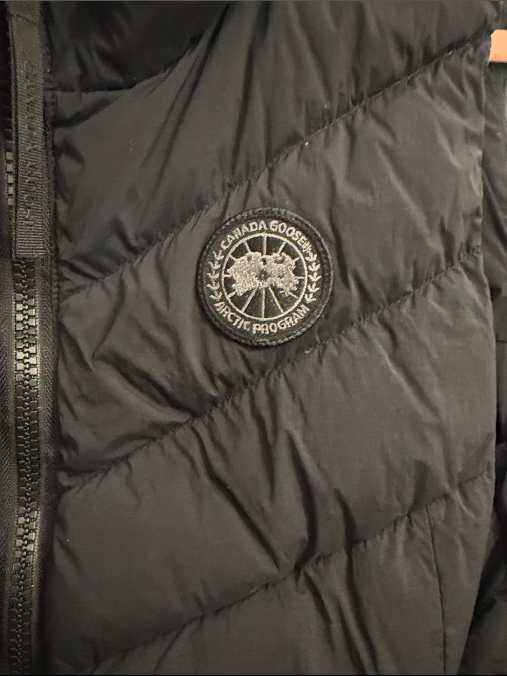 Canada Goose Black Quilted Down Vest - Women's Sleeveless Puffer - Picture 4 of 7